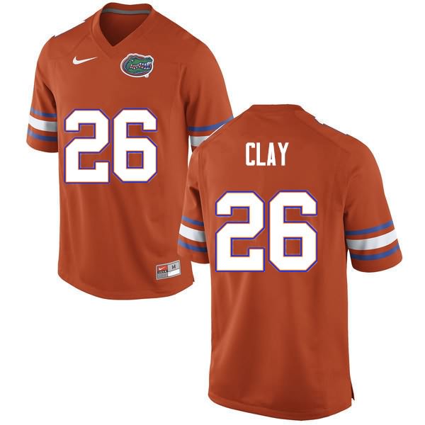 NCAA Florida Gators Robert Clay Men's #26 Nike Orange Stitched Authentic College Football Jersey ZFO7264ME
